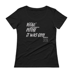 Vegan Before It Was Cool SFELV Women's Scoopneck T-Shirt