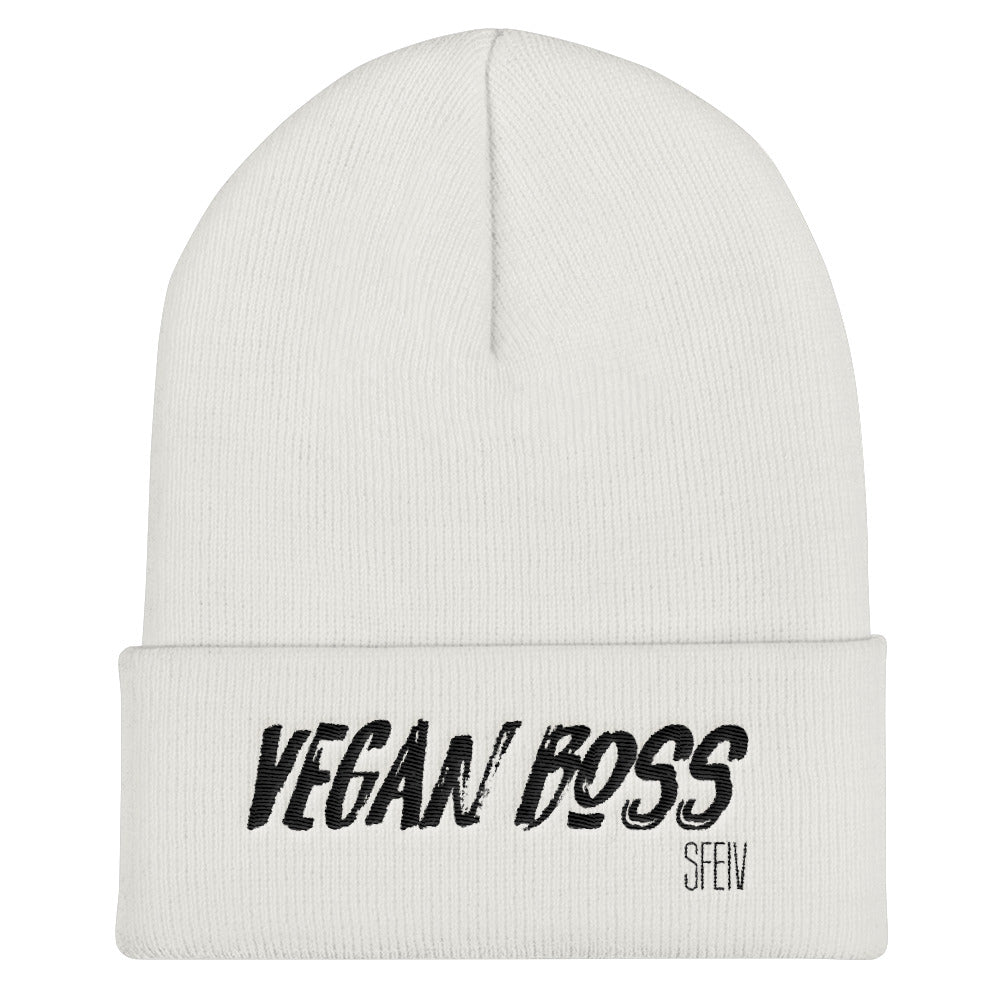 VEGAN BOSS SFElV Cuffed Beanie
