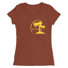 CVR Gold Double Palm SFELV CVR Collection Short Sleeve Women’s t-shirt - California Vegan Republic Spring/Summer 2019