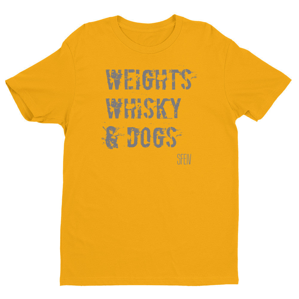 Weights, Whisky & Dogs SFELV Short sleeve men's t-shirt
