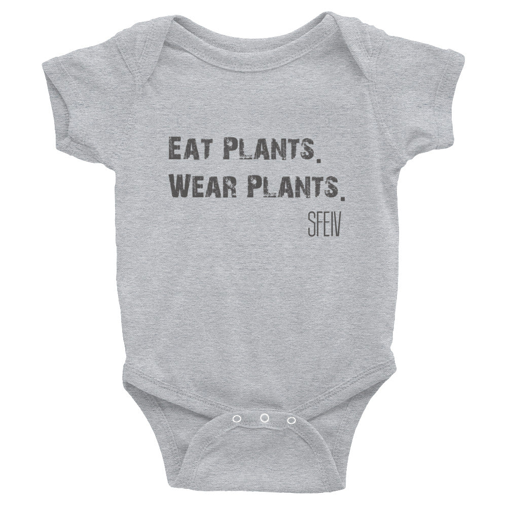 Eat Plants. Wear Plants. SFELV Infant Bodysuit