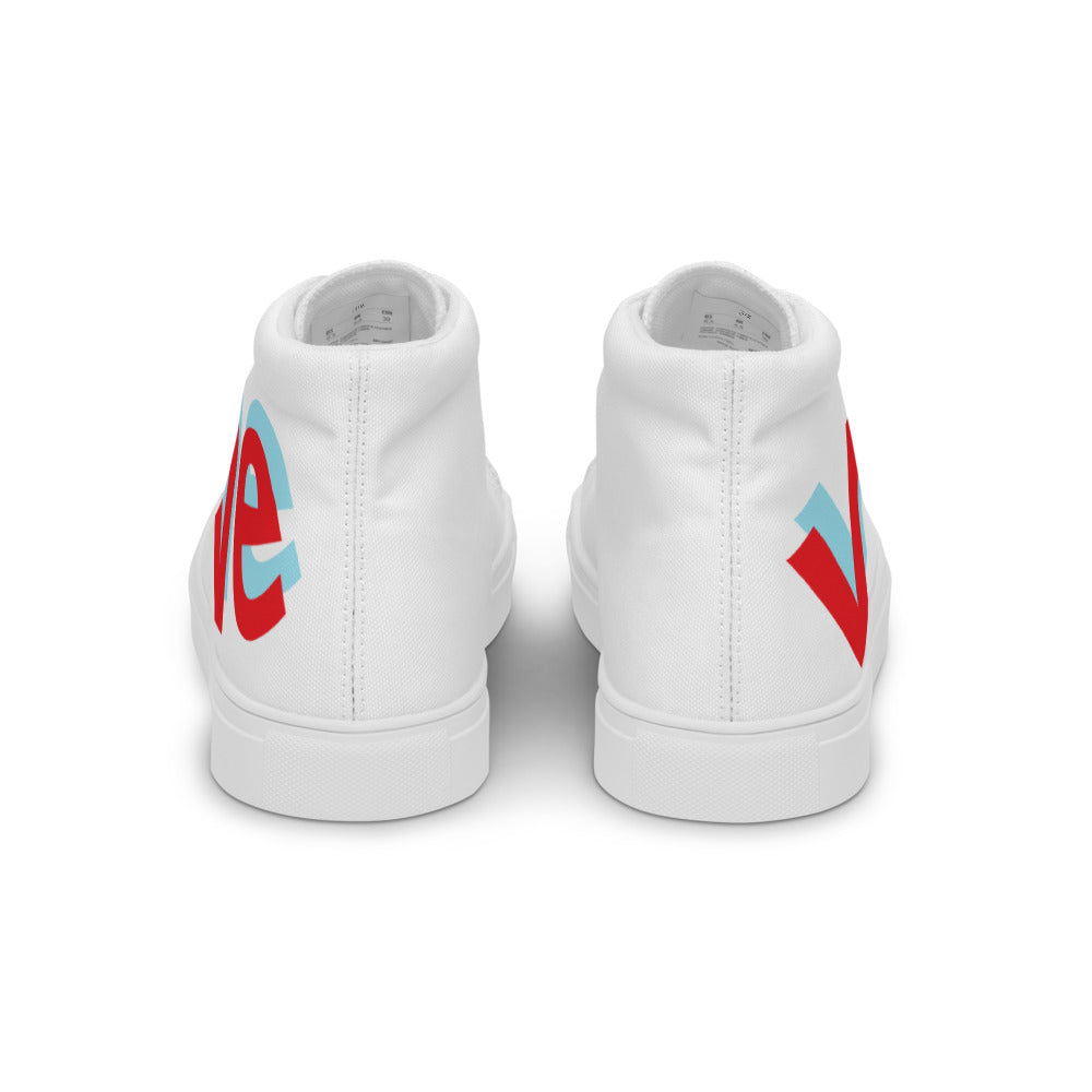 Red Ve Vegan Women’s high top canvas shoes
