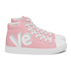 Blue Pop Ve Vegan Women’s high top canvas shoes