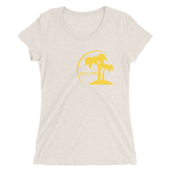 CVR Gold Double Palm SFELV CVR Collection Short Sleeve Women’s t-shirt - California Vegan Republic Spring/Summer 2019