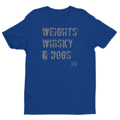 Weights, Whisky & Dogs SFELV Short sleeve men's t-shirt