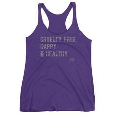 Cruelty Free, Happy & Healthy SFELV Women's tank top