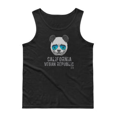 California Vegan Republic Panda SFElV Men's Tank Top