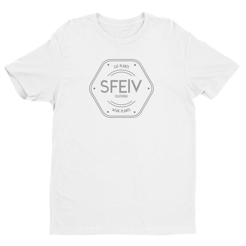 SFELV Eat Plants. Wear Plants. California Hexagon Short sleeve men's t-shirt