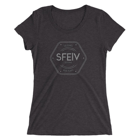 SFELV Eat Plants. Wear Plants. California Hexagon Women's short sleeve t-shirt