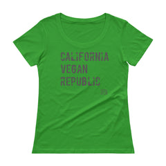 California Vegan Republic SFELV Women's Scoopneck T-Shirt
