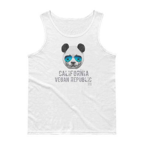 California Vegan Republic Panda SFElV Men's Tank Top