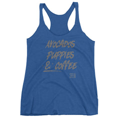 Avocados, Puppies and Coffee SEFELV Women's tank top